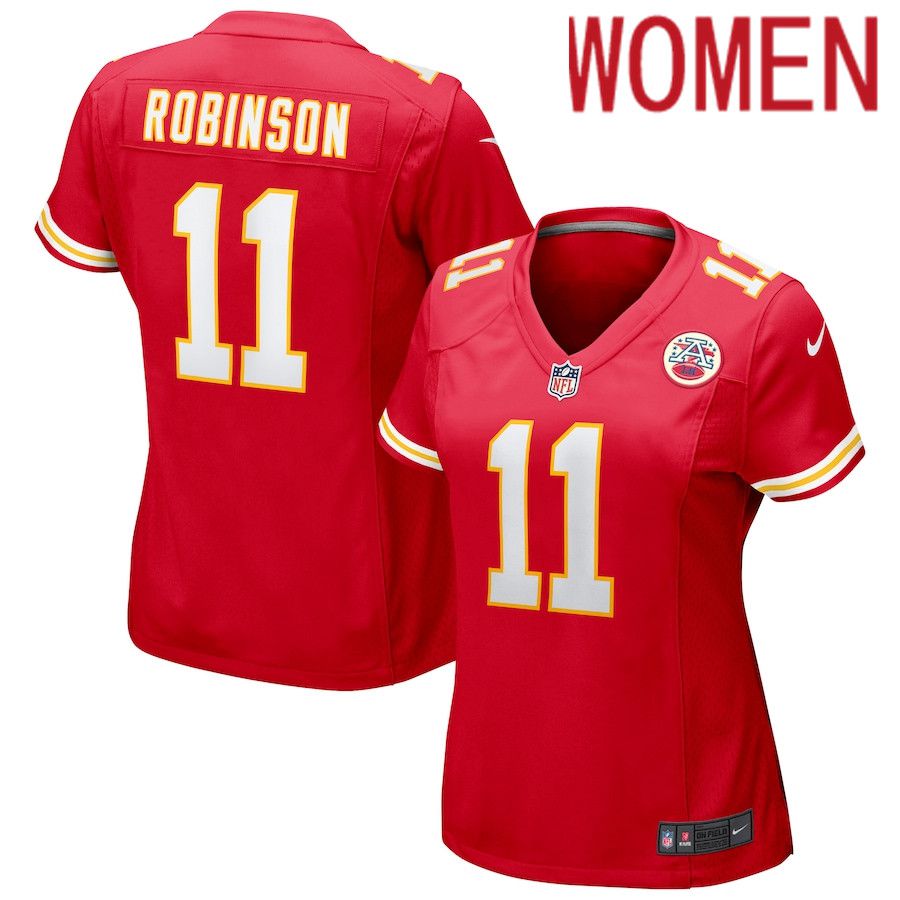 Women Kansas City Chiefs #11 Demarcus Robinson Nike Red Game NFL Jersey